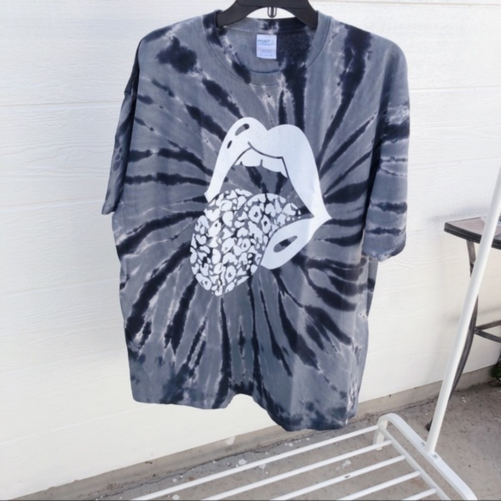 🍓- tie dye Rolling Stones T-shirt - Picture 3 of 8